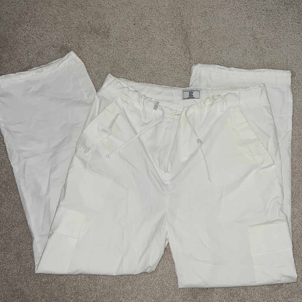 White Cargo Pants
